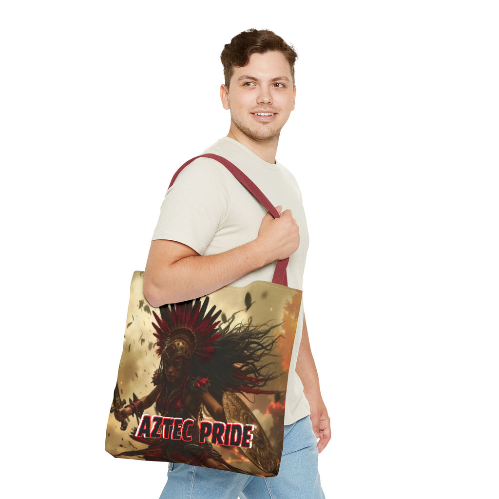 Aztec Bloodwar Queen Tote Bag – Aztec-Inspired Reusable Shopping Bag | GringoArte