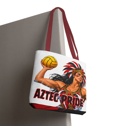 Aztec Water Polo Savage Female Warrior Tote Bag