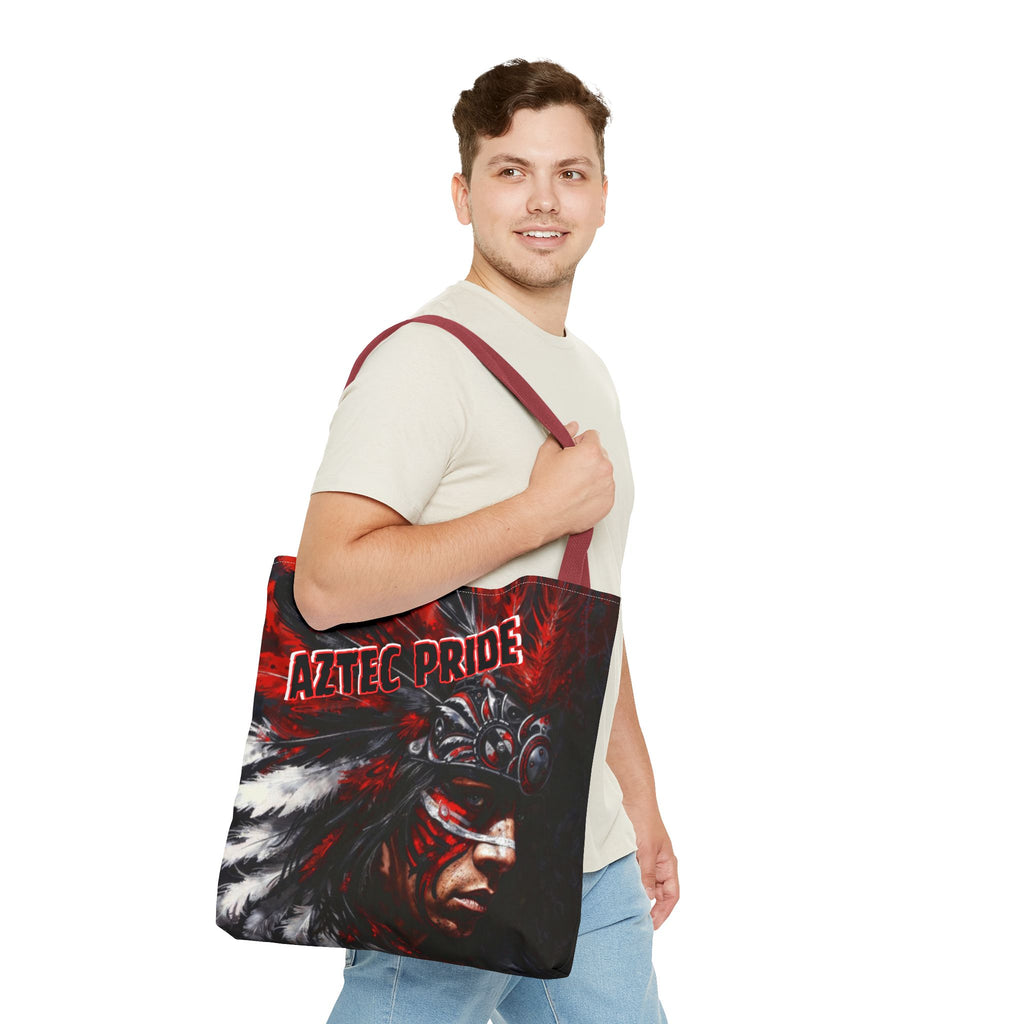 Aztec King of Kings Tote Bag – Aztec-Inspired Reusable Shopping Bag | GringoArte