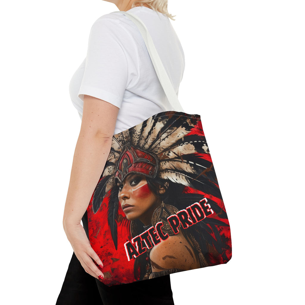 Aztec Moon Goddess Tote Bag – Aztec-Inspired Reusable Shopping Bag | GringoArte