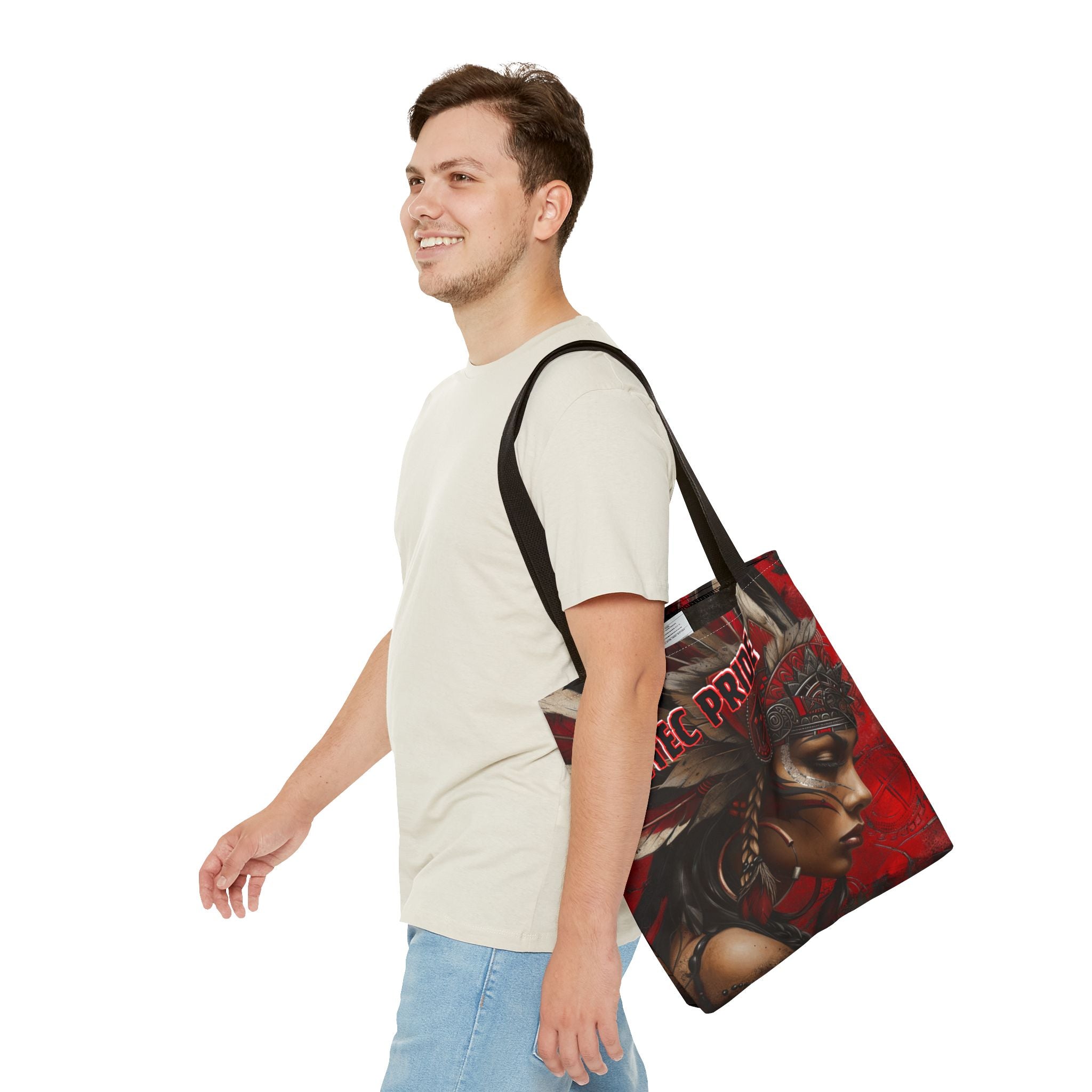 Aztec Sun Goddess Tote Bag – Aztec-Inspired Reusable Shopping Bag | GringoArte
