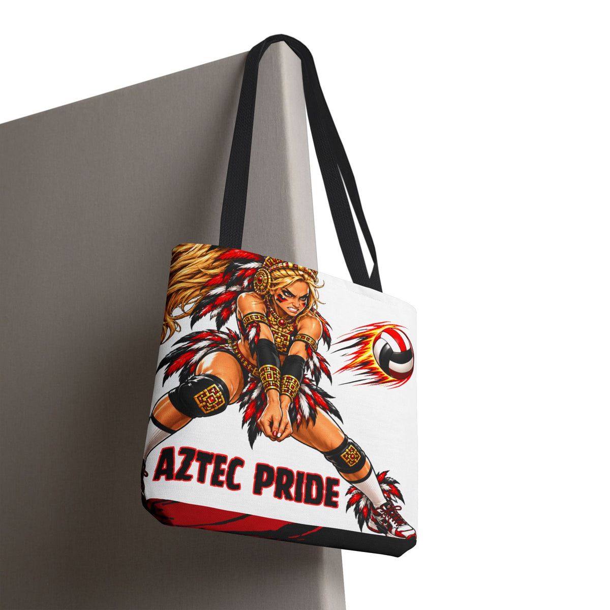 Aztec Volleyball Savage Warrior Tote Bag