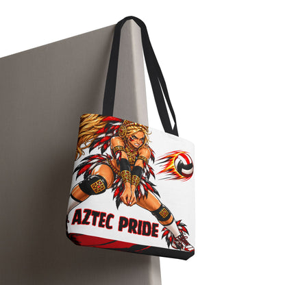Aztec Volleyball Savage Warrior Tote Bag