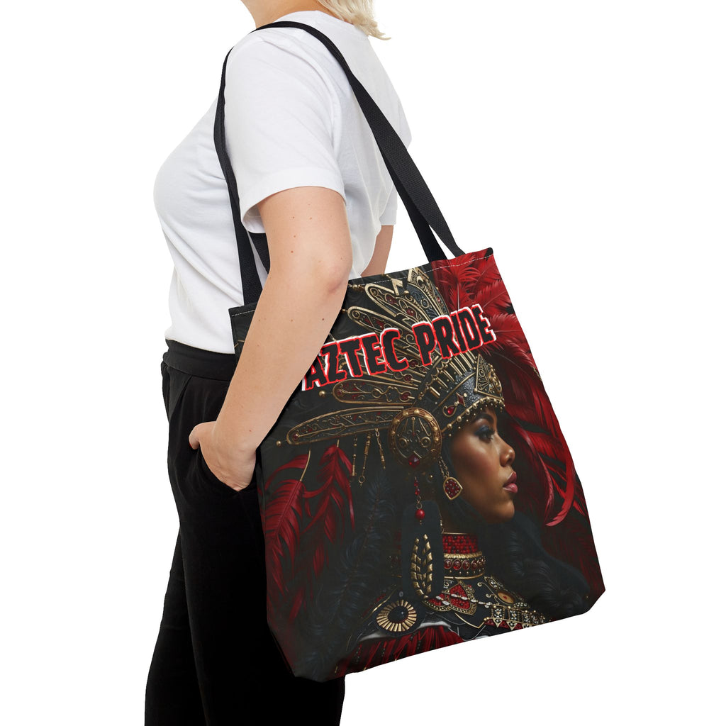 Aztec Lioness Queen Tote Bag – Aztec-Inspired Reusable Shopping Bag | GringoArte