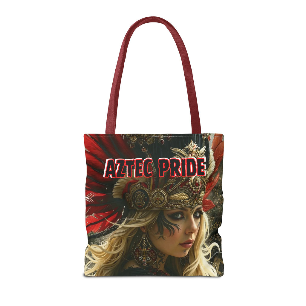 Aztec Fireheart Queen Tote Bag – Aztec-Inspired Reusable Shopping Bag | GringoArte