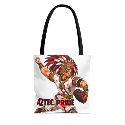 Aztec Baseball Savage Warrior Tote Bag