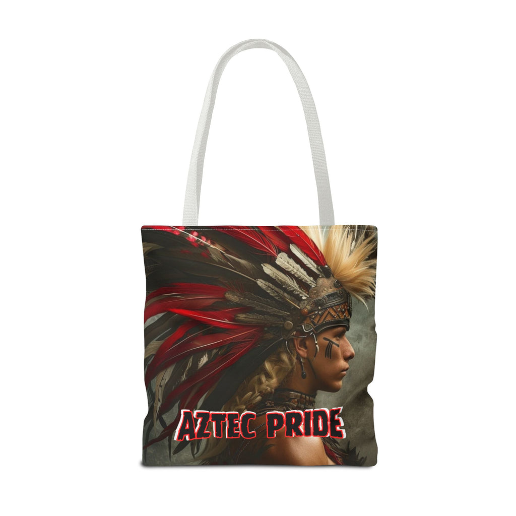 Aztec Storm Warrior Tote Bag – Aztec-Inspired Reusable Shopping Bag | GringoArte