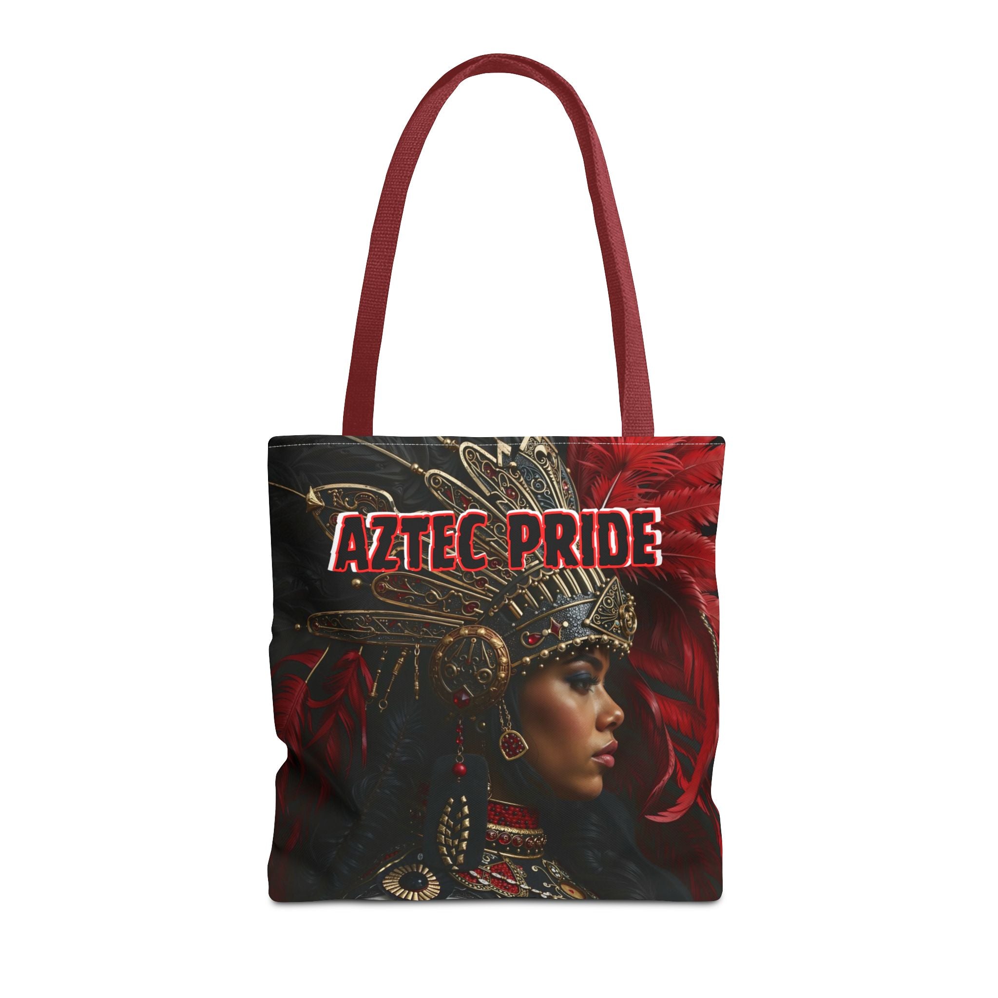 Aztec Lioness Queen Tote Bag – Aztec-Inspired Reusable Shopping Bag | GringoArte