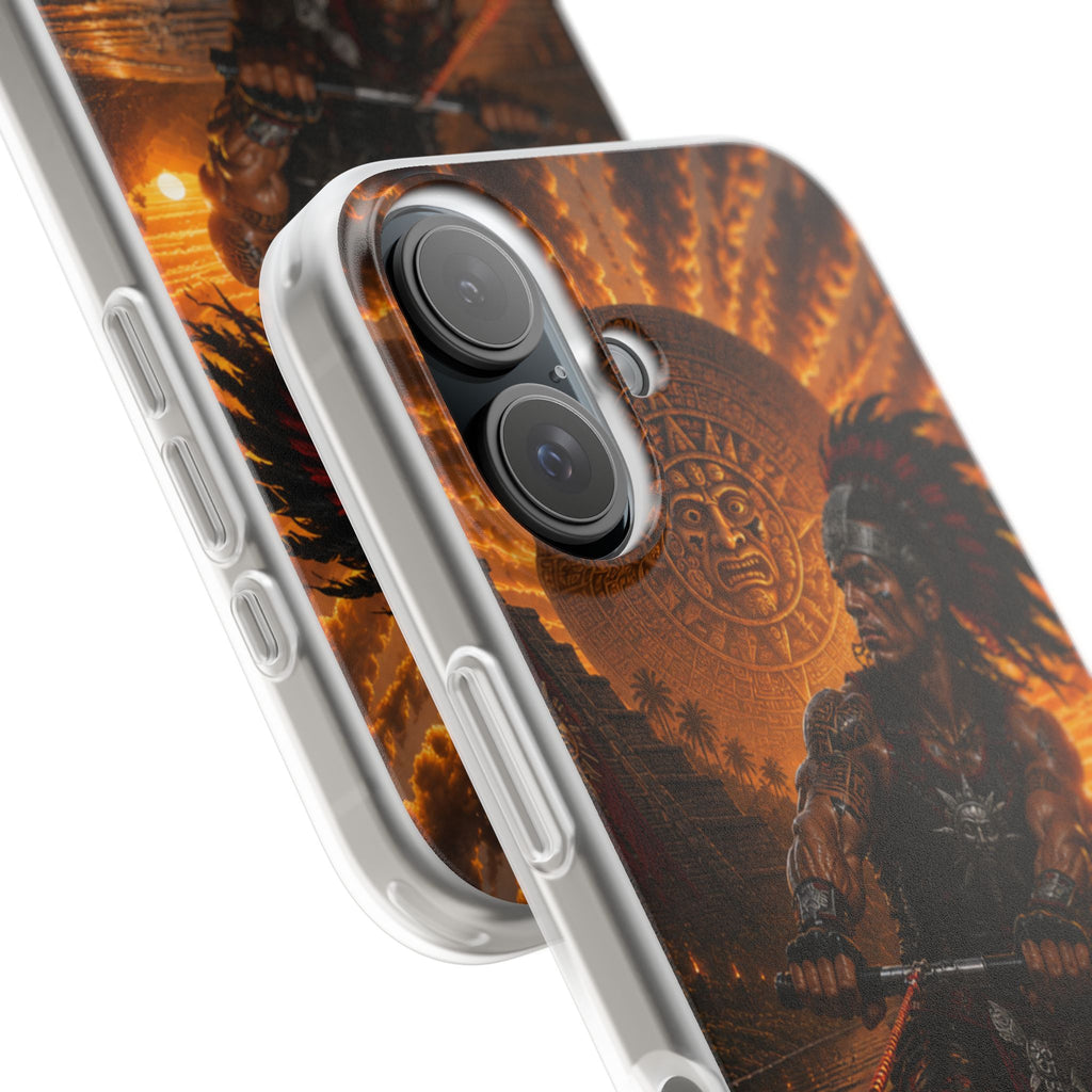Aztec Wakeboard Male Warrior – Flexi Phone Case (iPhone & Samsung • Clear TPU • Made & Shipped in the USA • 🚚 FREE USA Shipping • Personalized Option)