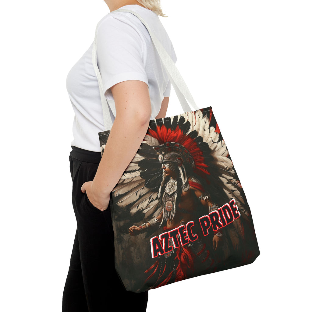 Aztec Fierce Warrior Tote Bag – Aztec-Inspired Reusable Shopping Bag | GringoArte