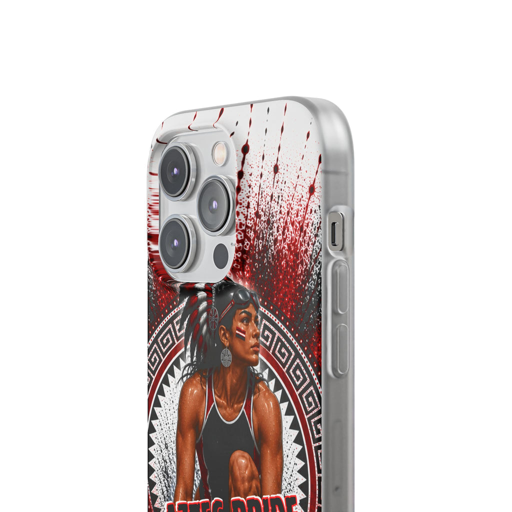 Aztec Swim & Dive Warrior – Flexi Phone Case (iPhone & Samsung • Clear TPU • Made & Shipped in the USA • 🚚 FREE USA Shipping • Personalized Option)