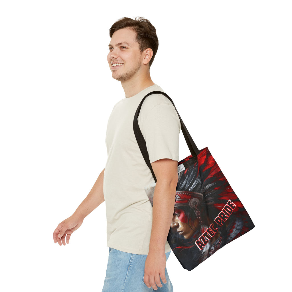 Aztec Silent Warrior Tote Bag – Aztec-Inspired Reusable Shopping Bag | GringoArte