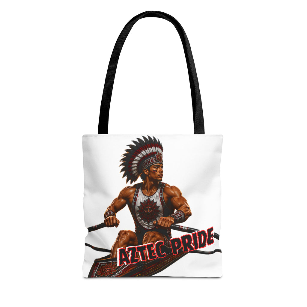 Aztec Rowing Warrior Tote Bag | Aztec-Inspired AI Art • Made & Shipped in the USA • 🚚 FREE USA Shipping • FREE Personalization