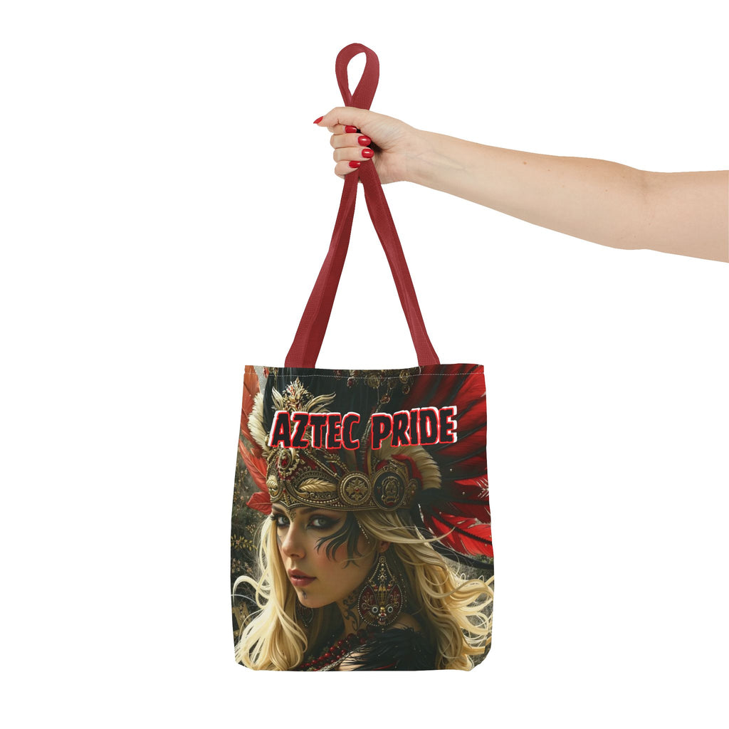 Aztec Fireheart Queen Tote Bag – Aztec-Inspired Reusable Shopping Bag | GringoArte