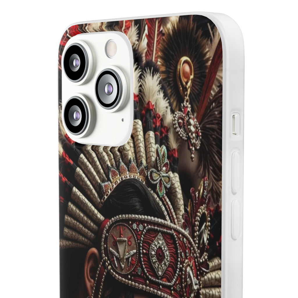 Aztec Goddess Spirit – Flexi Phone Case (iPhone & Samsung • Clear TPU • Made in USA • Personalized Option)