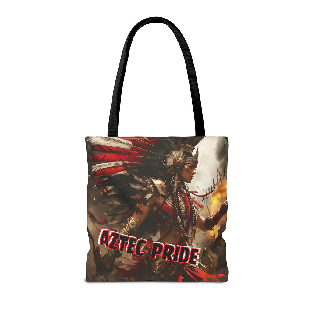 Aztec Warrior Queen Tote Bag – Aztec-Inspired Reusable Shopping Bag | GringoArte