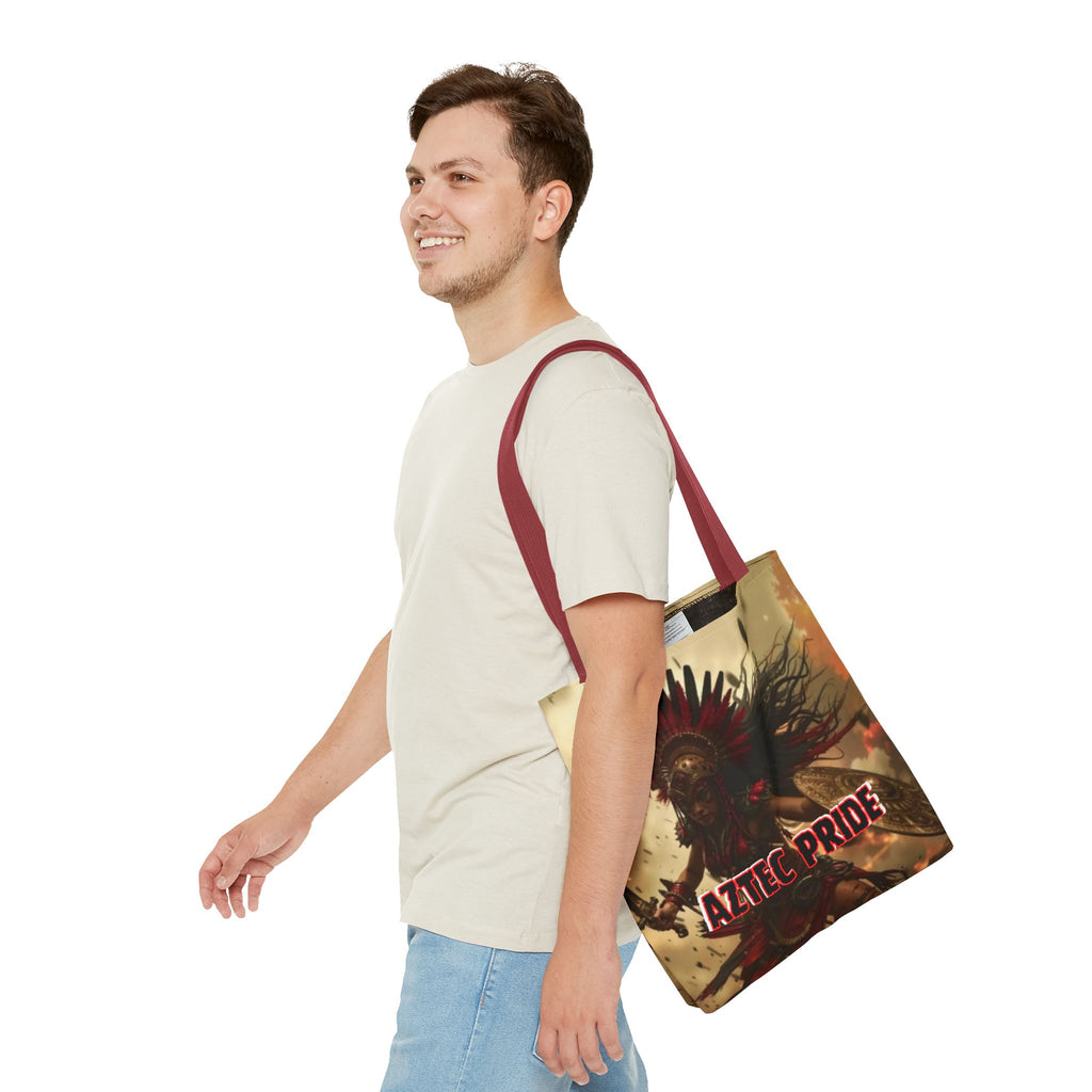 Aztec Bloodwar Queen Tote Bag – Aztec-Inspired Reusable Shopping Bag | GringoArte