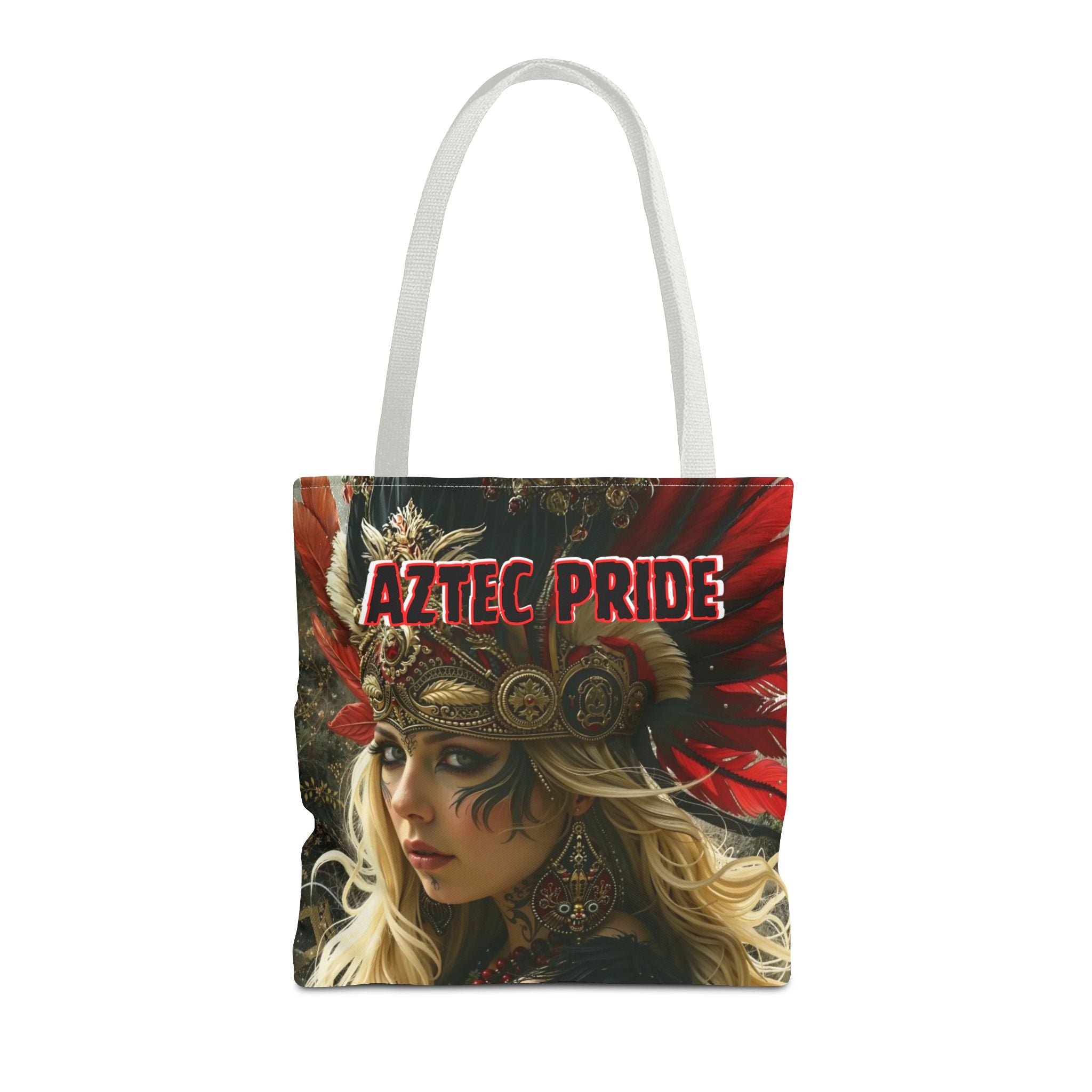 Aztec Fireheart Queen Tote Bag – Aztec-Inspired Reusable Shopping Bag | GringoArte