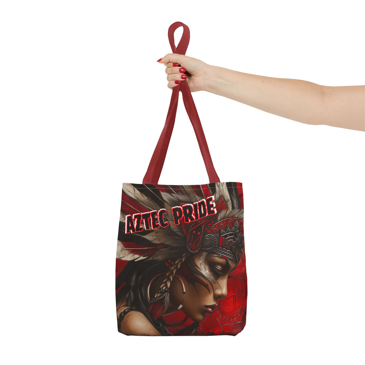 Aztec Sun Goddess Tote Bag – Aztec-Inspired Reusable Shopping Bag | GringoArte