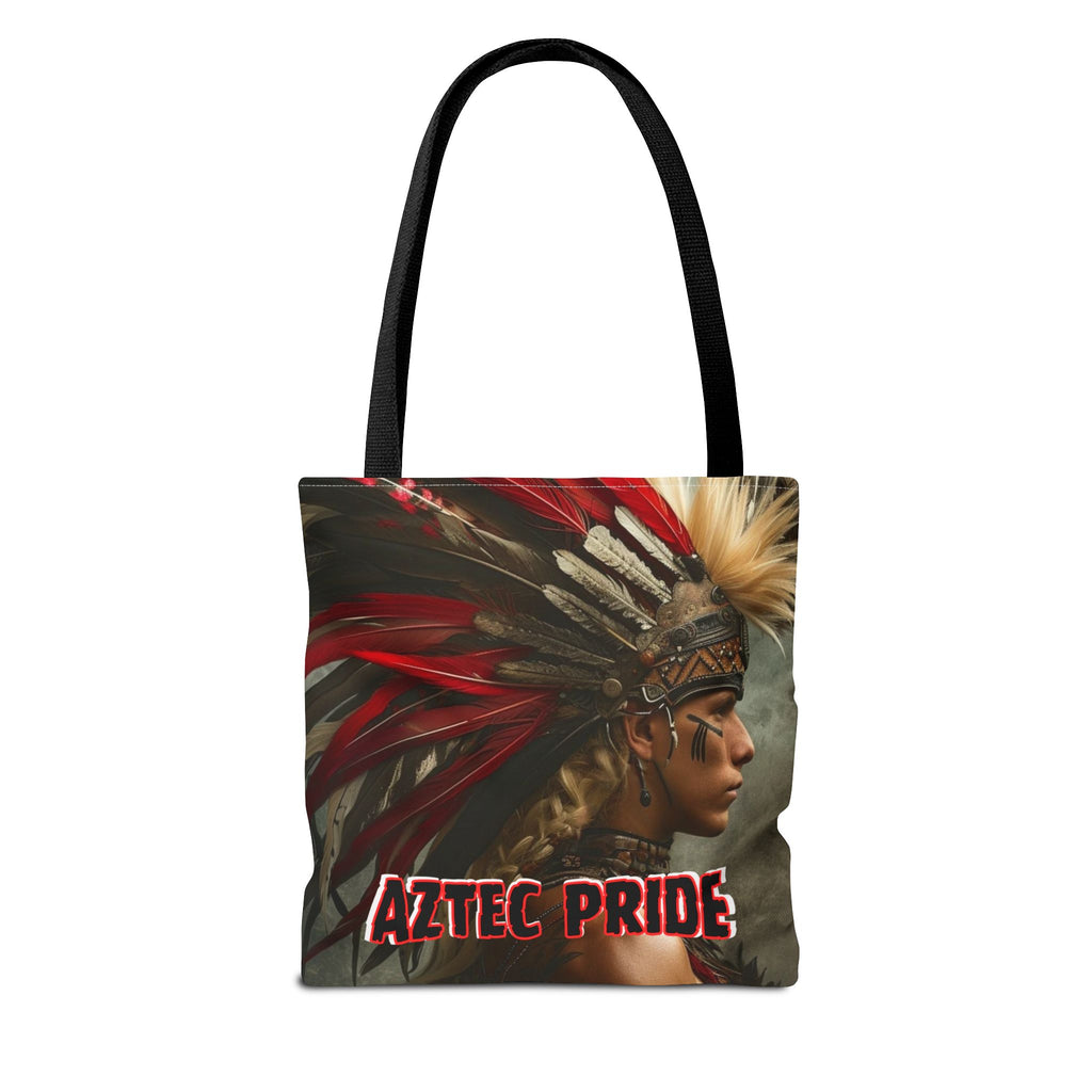 Aztec Storm Warrior Tote Bag – Aztec-Inspired Reusable Shopping Bag | GringoArte