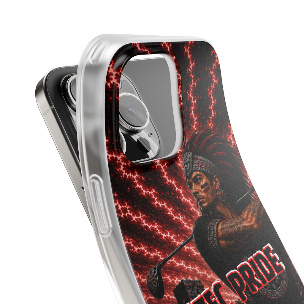 Aztec Golf Male Warrior – Flexi Phone Case (iPhone & Samsung • Clear TPU • Made & Shipped in the USA • 🚚 FREE USA Shipping • Personalized Option)