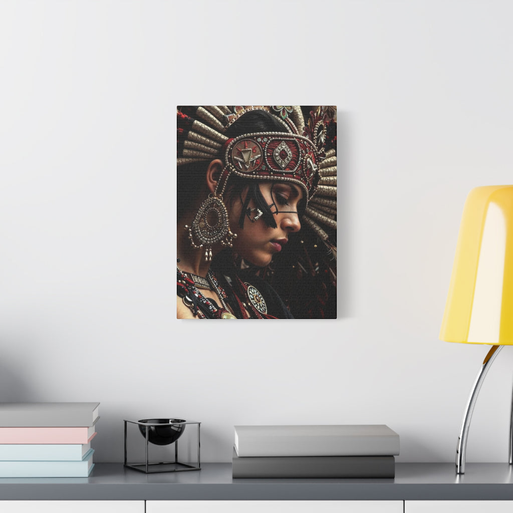 Aztec Goddess Spirit – Bold Aztec Wall Art Canvas