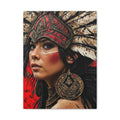 Aztec Moon Goddess – Bold Aztec Wall Art Canvas