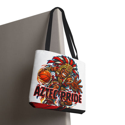 Aztec Basketball Savage Warrior Tote Bag