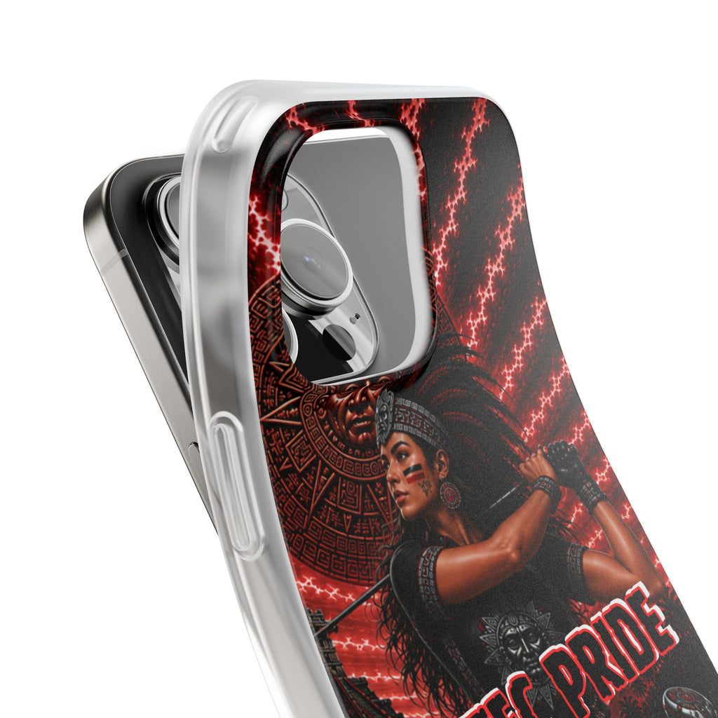 Aztec Golf Female Warrior – Flexi Phone Case (iPhone & Samsung • Clear TPU • Made & Shipped in the USA • 🚚 FREE USA Shipping • Personalized Option)