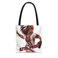 Aztec Baseball Warrior Tote Bag | Aztec-Inspired AI Art • Made & Shipped in the USA • 🚚 FREE USA Shipping • FREE Personalization