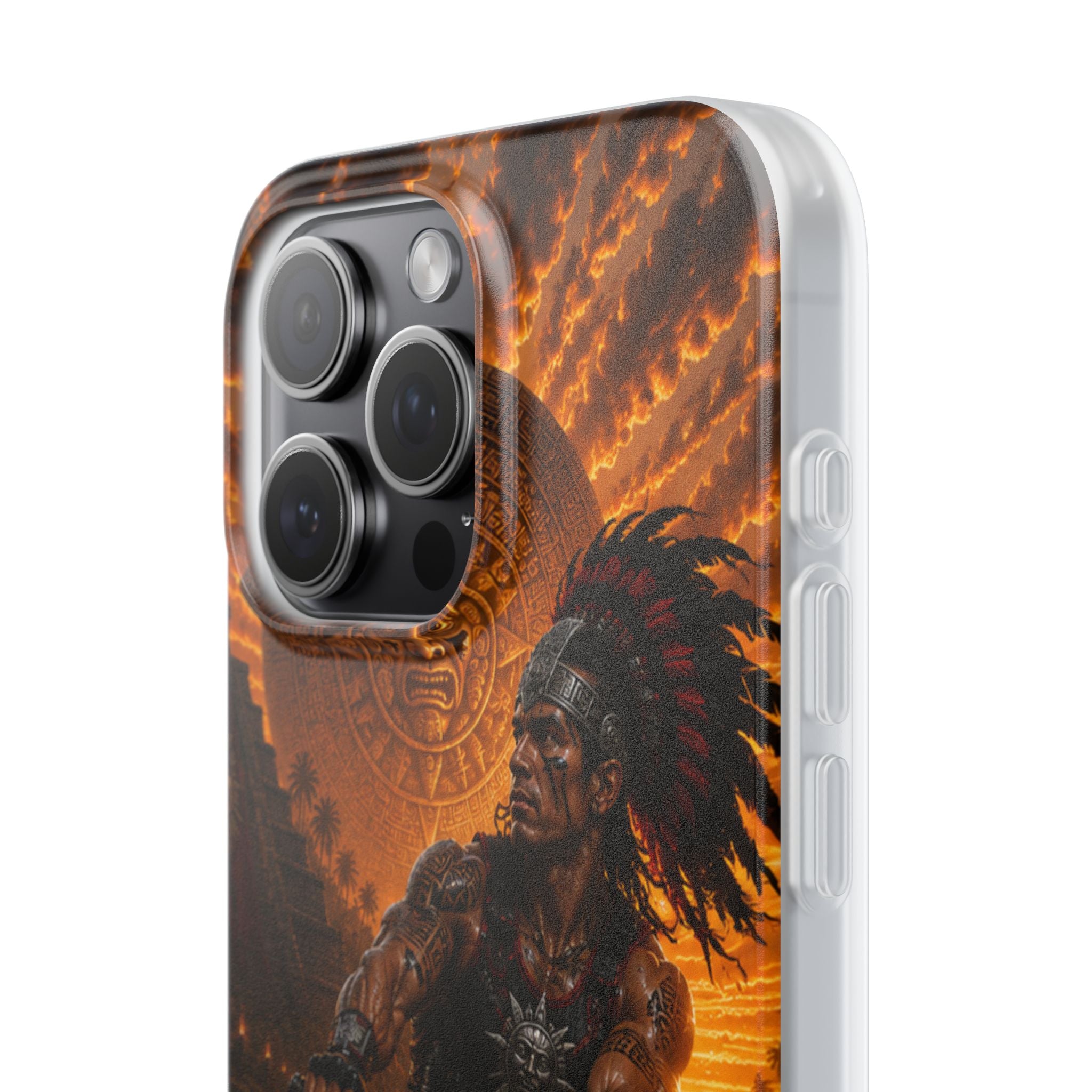 Aztec Wakeboard Male Warrior – Flexi Phone Case (iPhone & Samsung • Clear TPU • Made & Shipped in the USA • 🚚 FREE USA Shipping • Personalized Option)