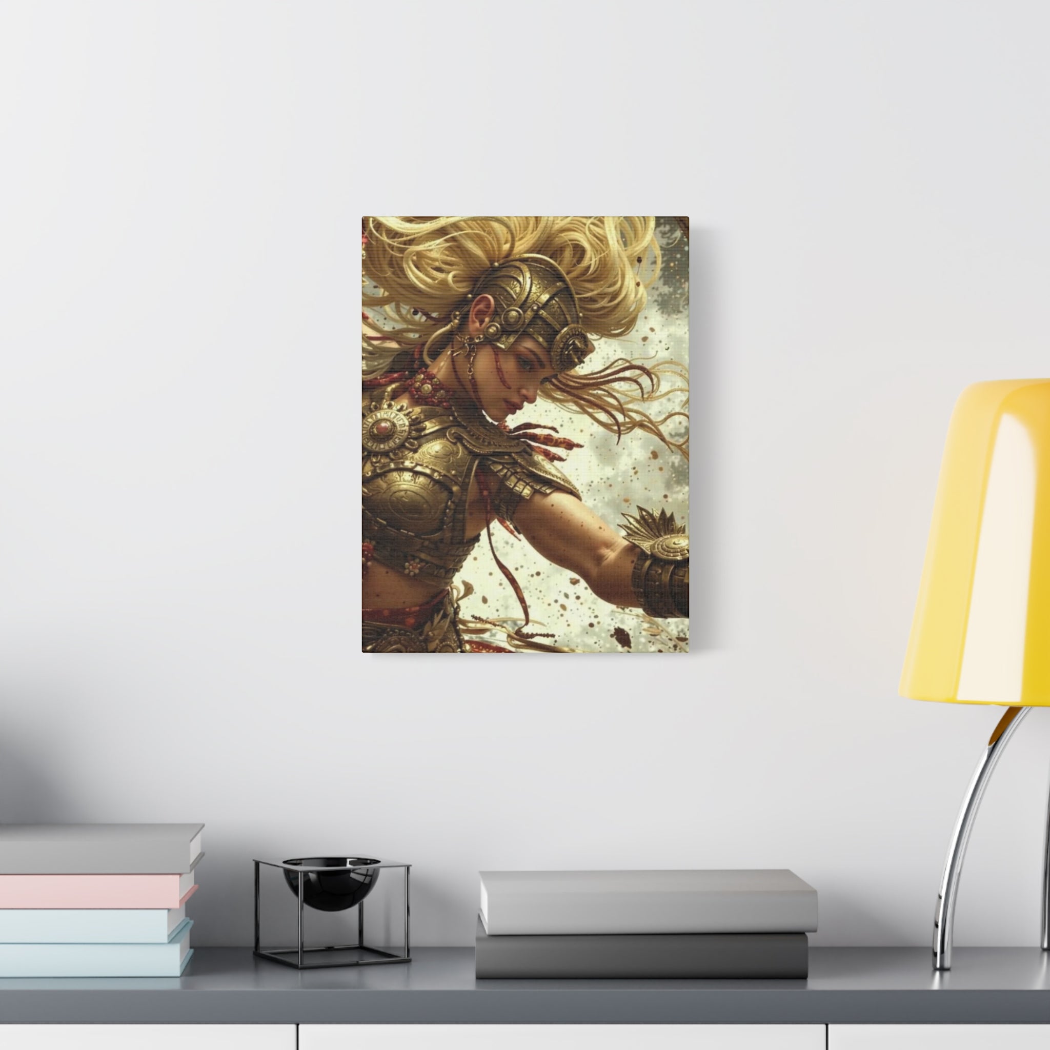 Aztec Iron Queen – Bold Aztec Wall Art Canvas