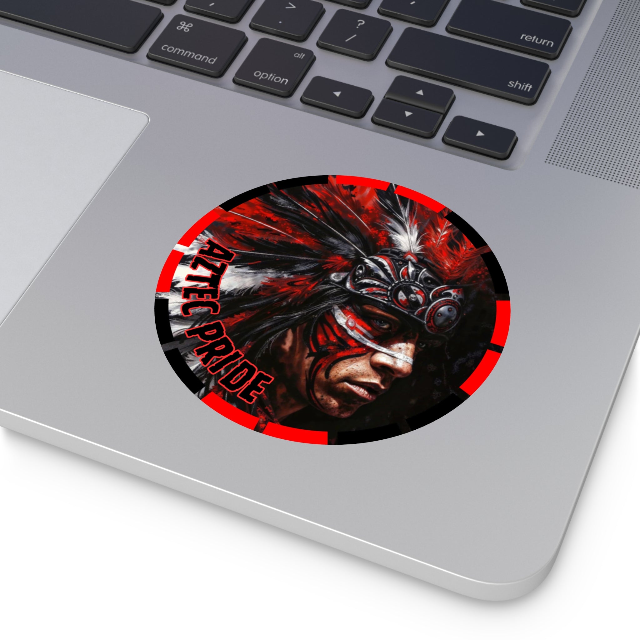 Aztec King of Kings Round Vinyl Sticker – Waterproof Matte Decal (2”–6”)