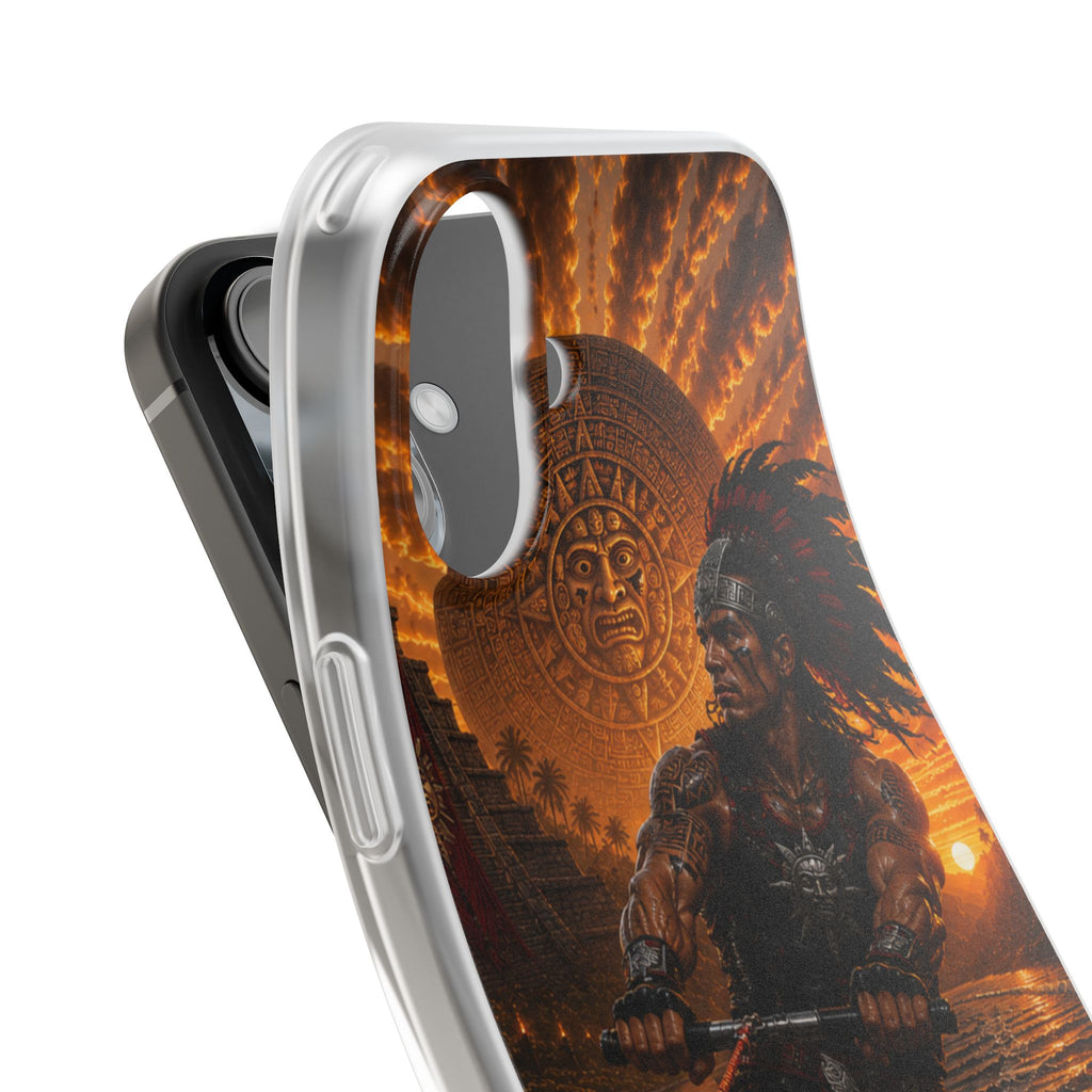 Aztec Wakeboard Male Warrior – Flexi Phone Case (iPhone & Samsung • Clear TPU • Made & Shipped in the USA • 🚚 FREE USA Shipping • Personalized Option)