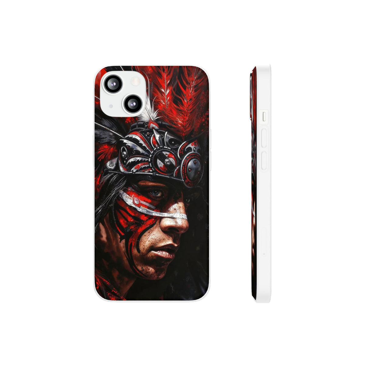 Aztec King of Kings – Flexi Phone Case (iPhone & Samsung • Clear TPU • Made in USA • Personalized Option)
