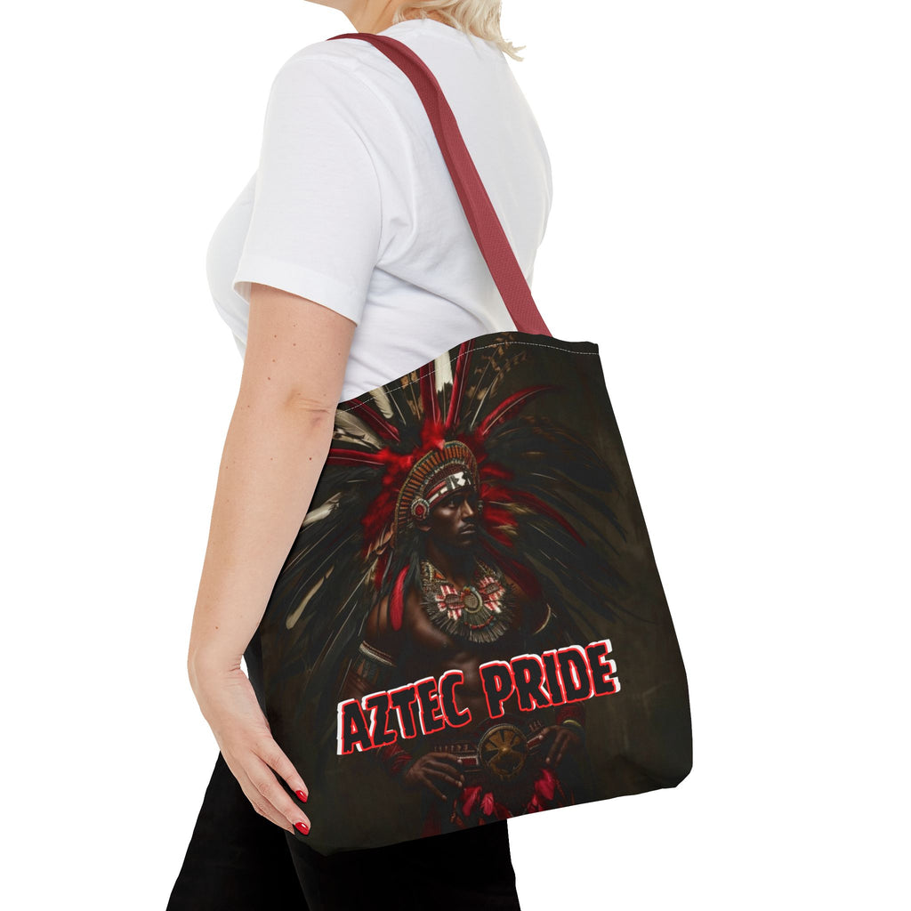 Aztec Panther Warrior Tote Bag – Aztec-Inspired Reusable Shopping Bag | GringoArte