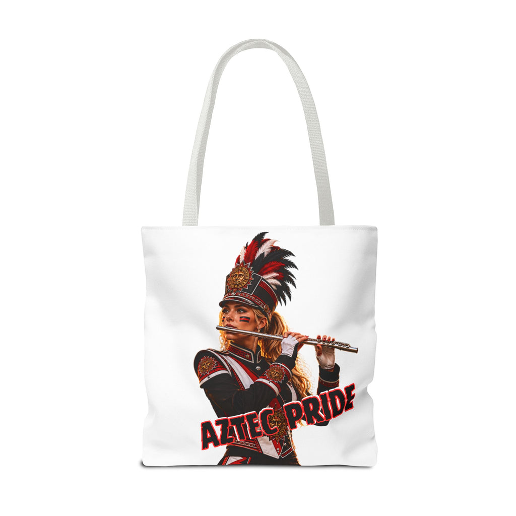 Aztec Band Warrior Tote Bag | Aztec-Inspired AI Art • Made & Shipped in the USA • 🚚 FREE USA Shipping • FREE Personalization