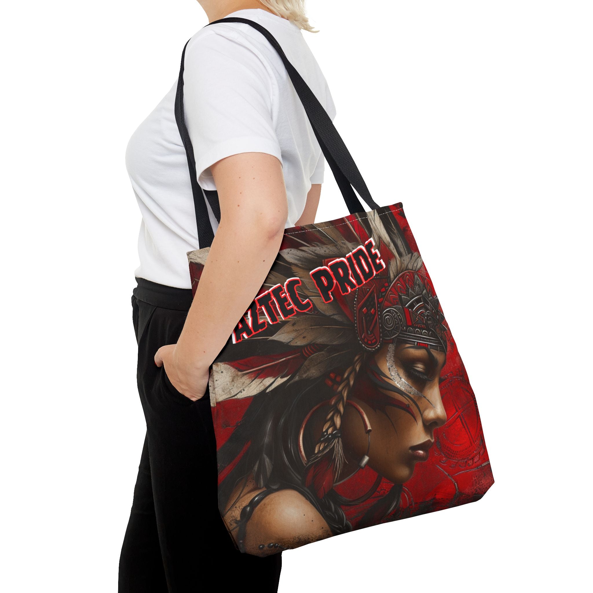 Aztec Sun Goddess Tote Bag – Aztec-Inspired Reusable Shopping Bag | GringoArte