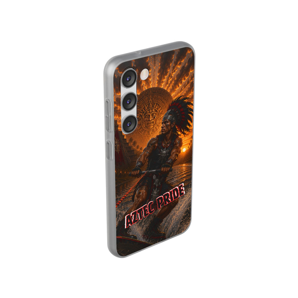 Aztec Wakeboard Male Warrior – Flexi Phone Case (iPhone & Samsung • Clear TPU • Made & Shipped in the USA • 🚚 FREE USA Shipping • Personalized Option)