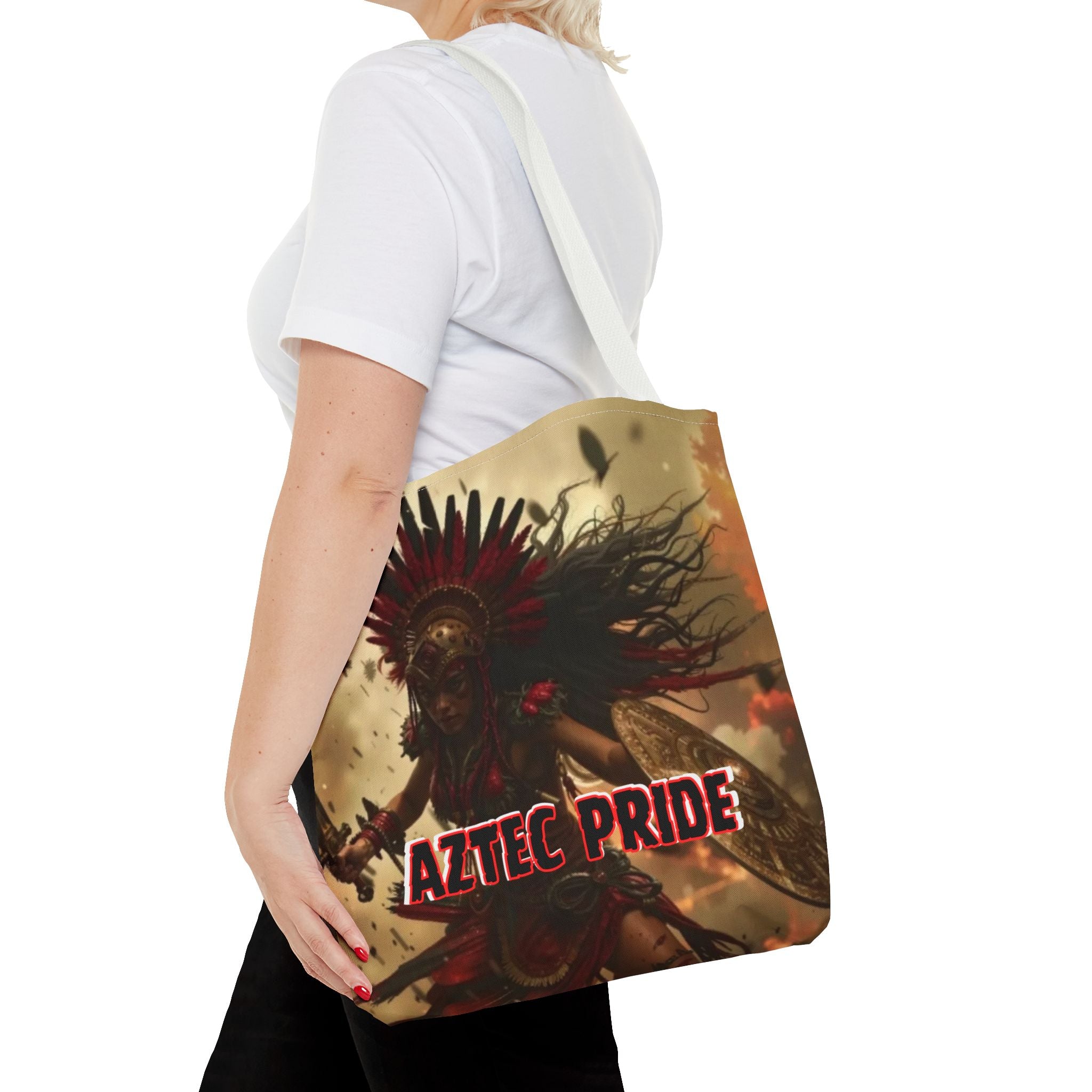 Aztec Bloodwar Queen Tote Bag – Aztec-Inspired Reusable Shopping Bag | GringoArte