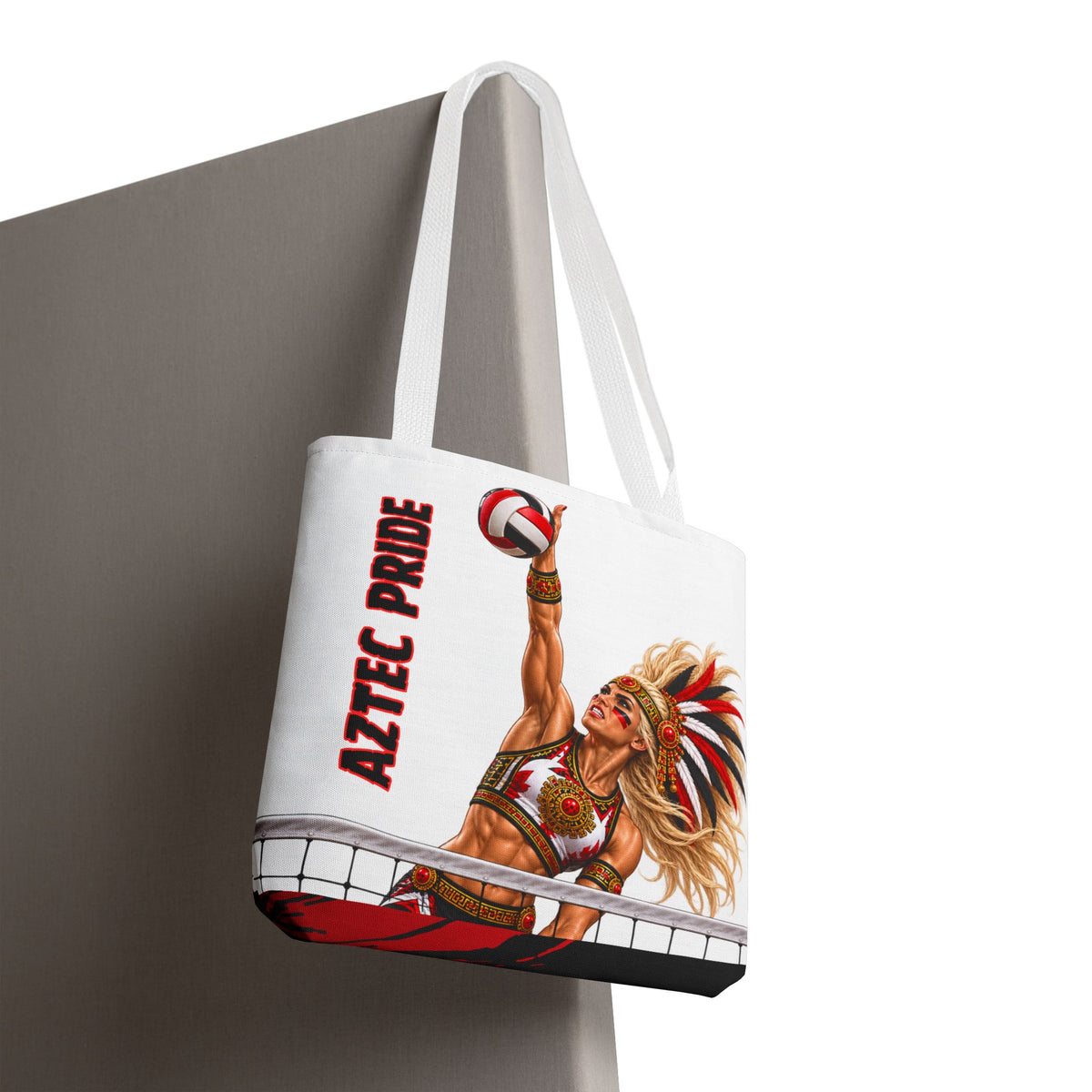 Aztec Volleyball Savage Warrior Tote Bag