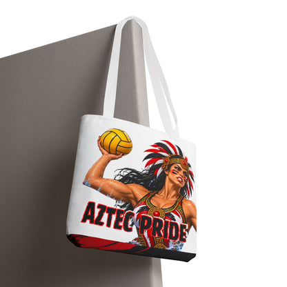 Aztec Water Polo Savage Female Warrior Tote Bag
