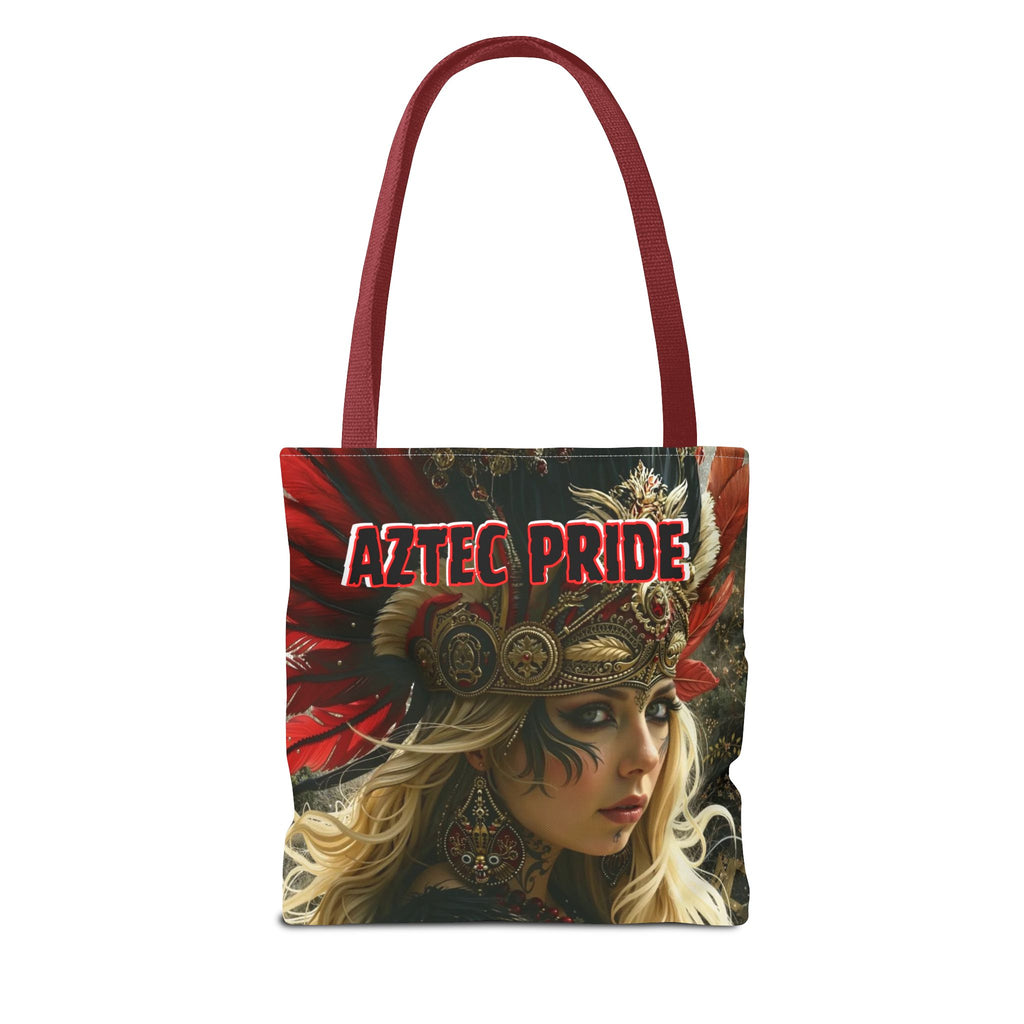 Aztec Fireheart Queen Tote Bag – Aztec-Inspired Reusable Shopping Bag | GringoArte