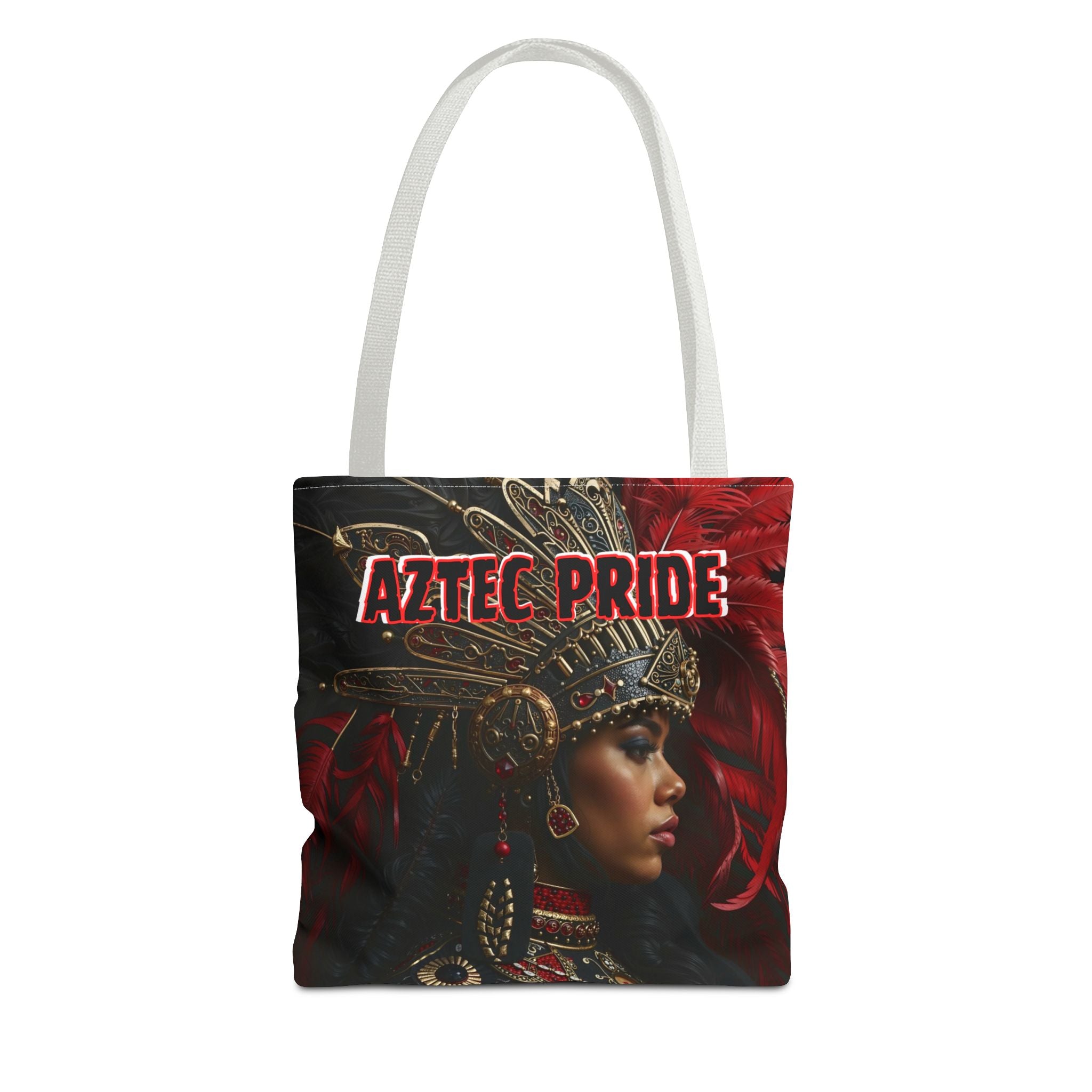 Aztec Lioness Queen Tote Bag – Aztec-Inspired Reusable Shopping Bag | GringoArte