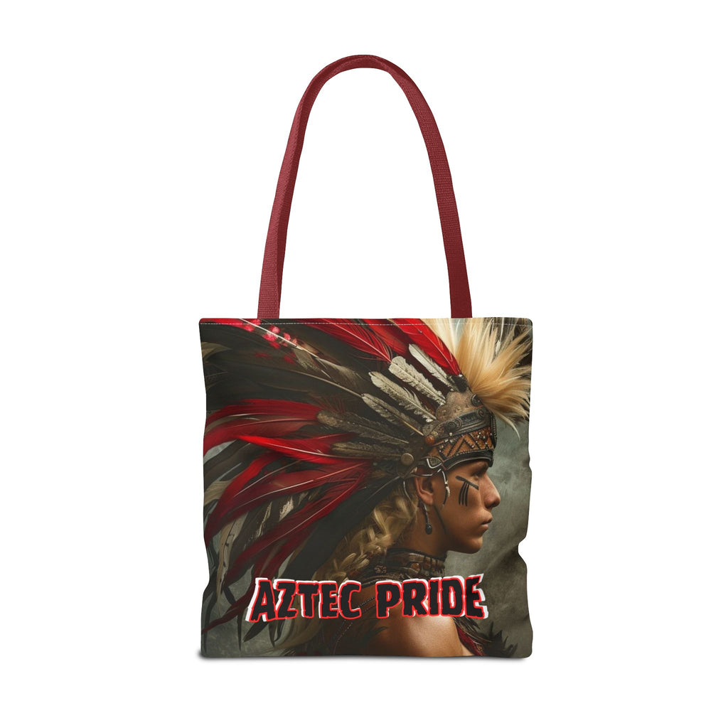Aztec Storm Warrior Tote Bag – Aztec-Inspired Reusable Shopping Bag | GringoArte