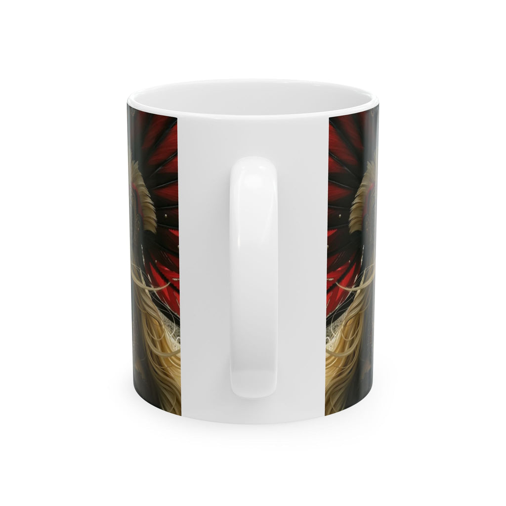 Aztec Fireheart Queen – Ceramic Mug (11oz, 15oz • Dishwasher & Microwave Safe • Made in USA • Personalized Option)