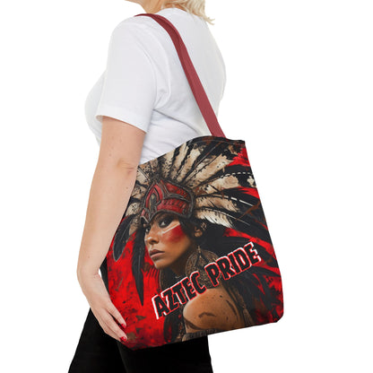 Aztec Moon Goddess Tote Bag – Aztec-Inspired Reusable Shopping Bag | GringoArte