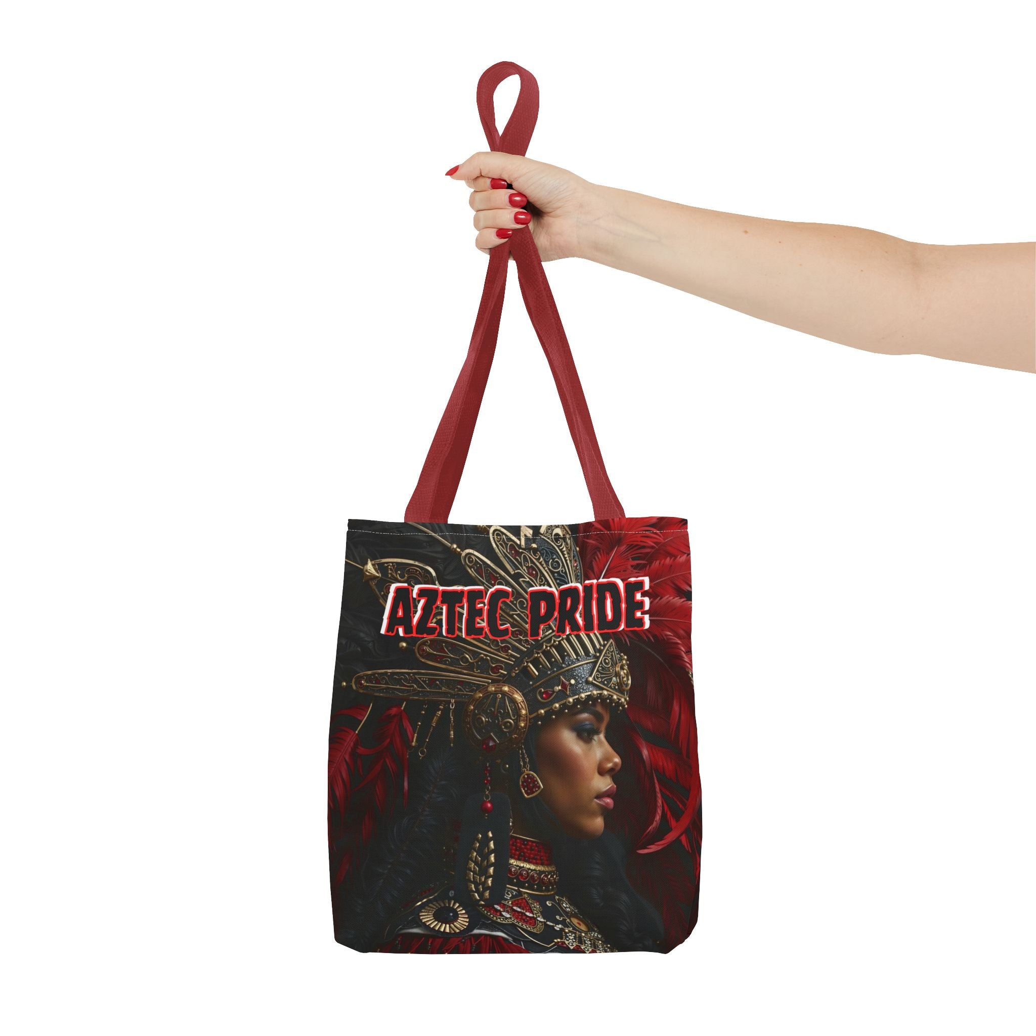 Aztec Lioness Queen Tote Bag – Aztec-Inspired Reusable Shopping Bag | GringoArte