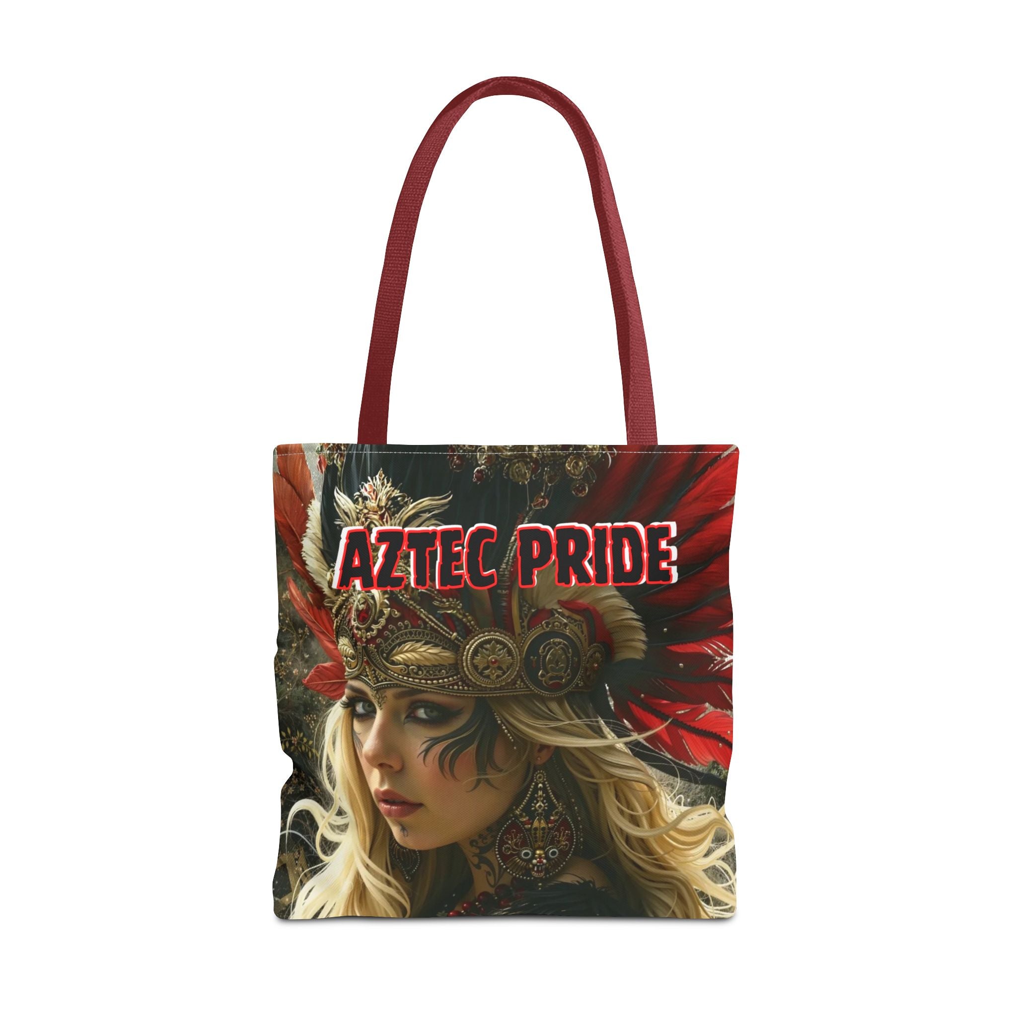 Aztec Fireheart Queen Tote Bag – Aztec-Inspired Reusable Shopping Bag | GringoArte