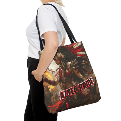 Aztec Warrior Queen Tote Bag – Aztec-Inspired Reusable Shopping Bag | GringoArte